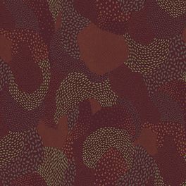 Крупный абстрактный рисунок "Drops" арт.D2 020/1 на бордовых обоях большой ширины из каталога Bon Voyage, Milassa